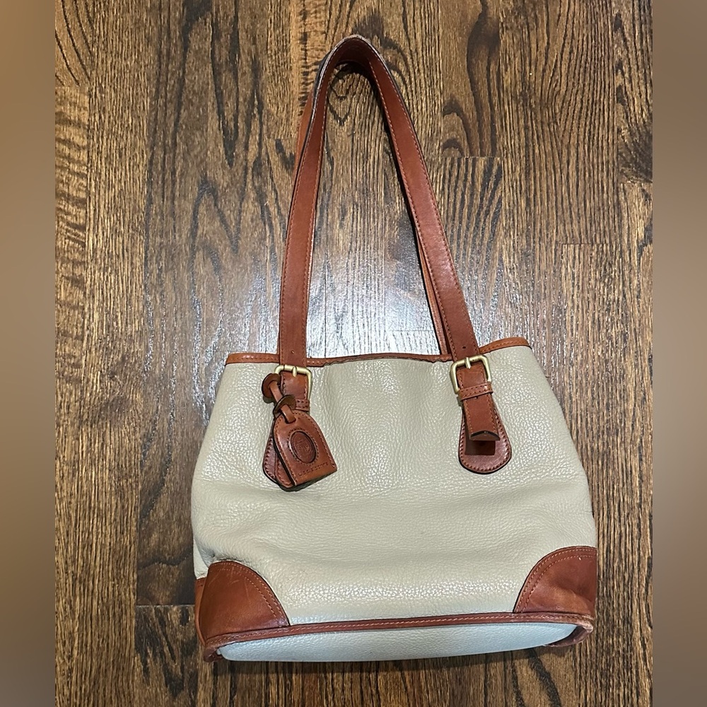 Vintage Liz Claiborne Leather Bag - Tan and Brown